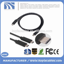 2015 New Arrival 1M True USB 3.1 Type C Male to Male Cable Cord for nokia n1